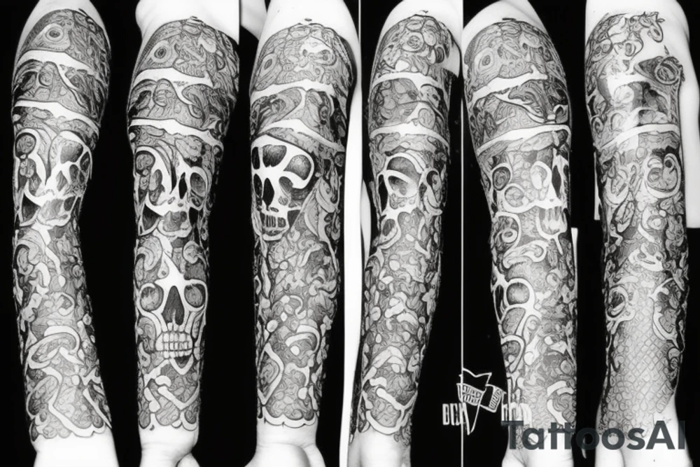 skeleton only one tattoo idea
