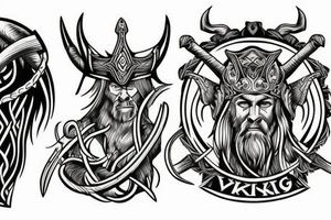 viking conquering the beast tattoo idea