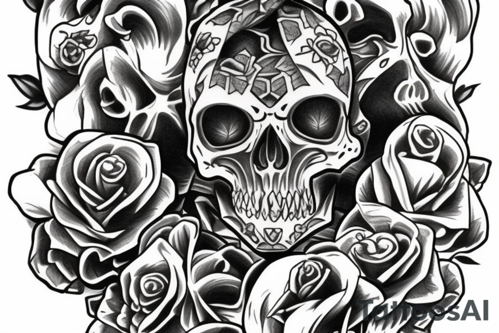 skeleton on the human body tattoo idea