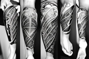 medical stitches wrapped around my calf so it looks like it was reattached tattoo idea