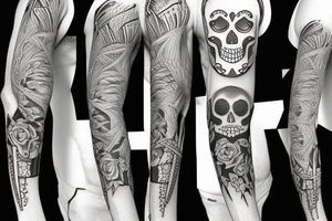 skeleton tattoo sketch tattoo idea