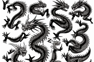 fire-breathing dragon tattoo idea