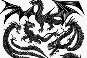 fire-breathing dragon tattoo idea