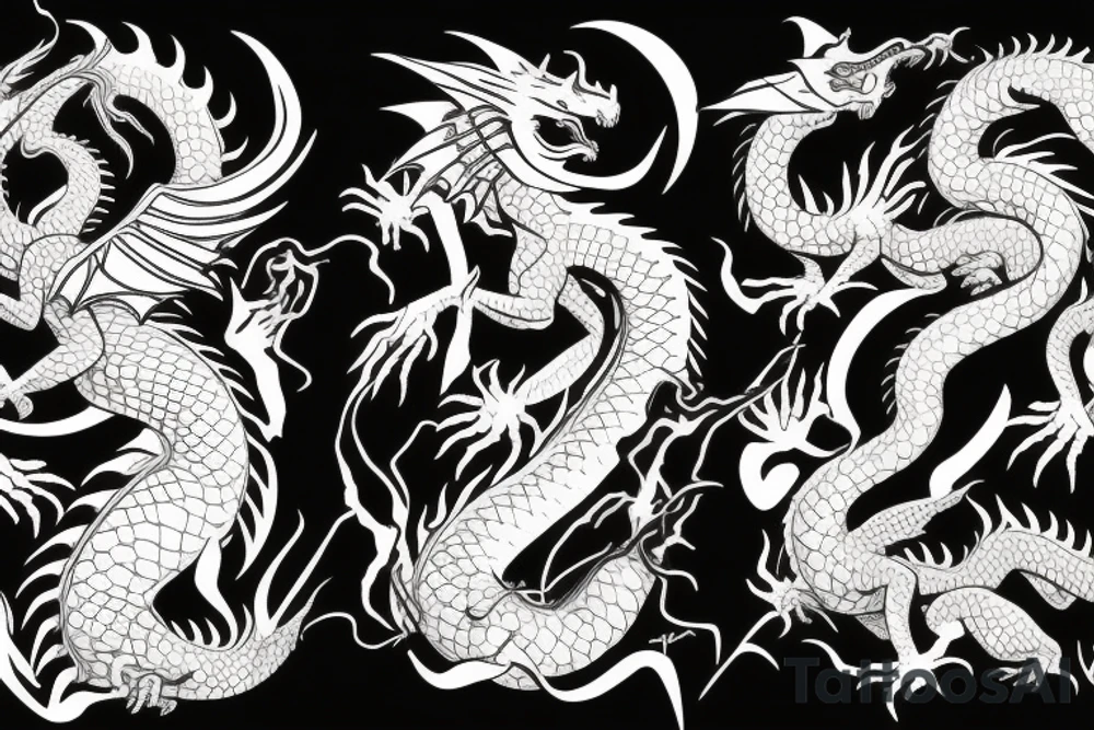 fire-breathing dragon tattoo idea