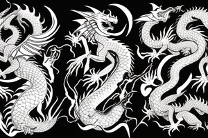 fire-breathing dragon tattoo idea