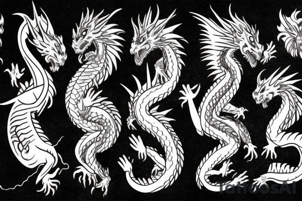 fire-breathing dragon tattoo idea
