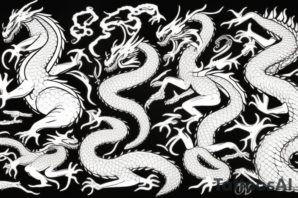 fire-breathing dragon tattoo idea