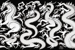 fire-breathing dragon tattoo idea