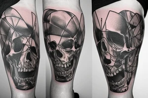 medical stitches wrapped around my calf so it looks like it was reattached tattoo idea