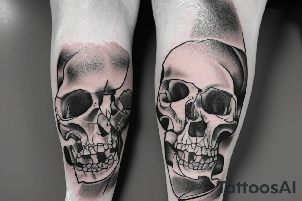 medical stitches wrapped around my calf so it looks like it was reattached tattoo idea