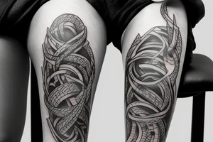 staples wrapped around my calf so it looks like it was reattached tattoo idea
