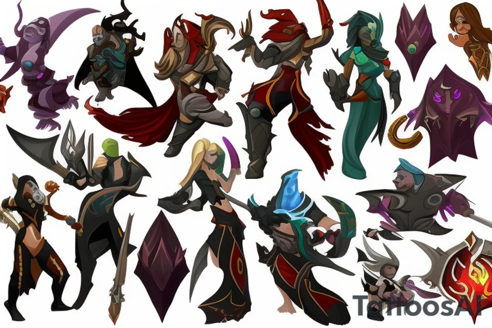 dota 2 hero one tattoo idea