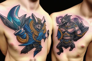 dota 2 hero mountains tattoo idea