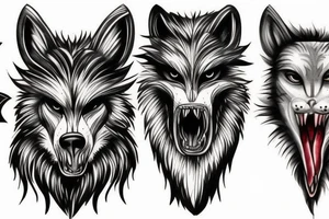 human werewolf tattoo idea