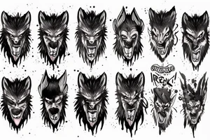 human werewolf tattoo idea