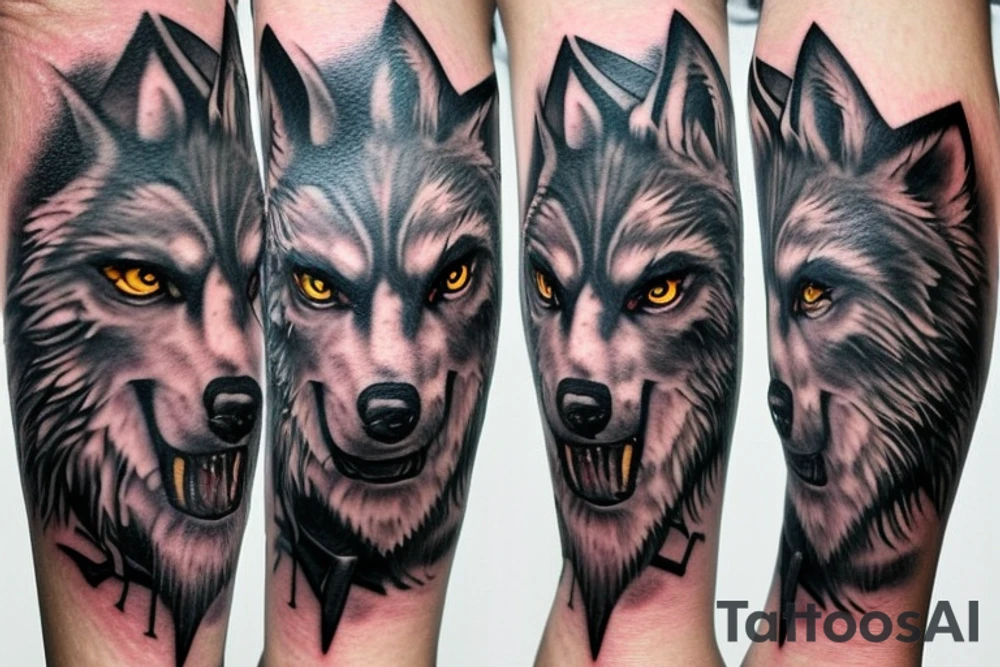 werewolf 4k tattoo idea