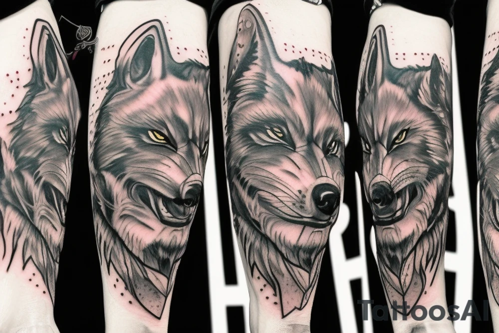 werewolf 4k tattoo idea