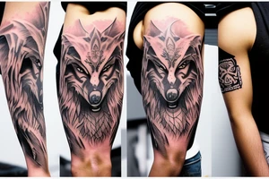 werewolf fullscreen tattoo idea