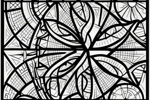 Stained glass window tattoo idea