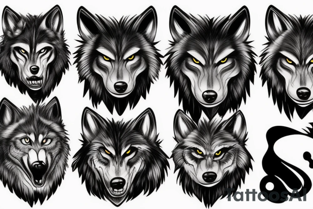 werewolf full-size tattoo idea