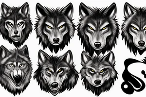 werewolf full-size tattoo idea