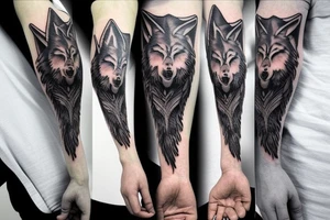 werewolf only one full-size tattoo idea
