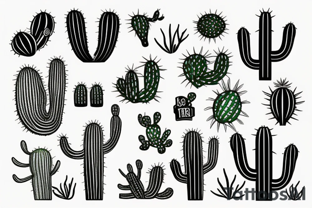 Cactus tattoo idea