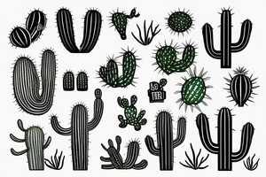 Cactus tattoo idea
