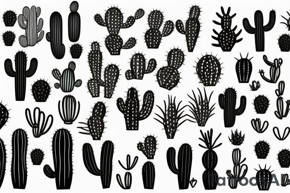 Cactus tattoo idea