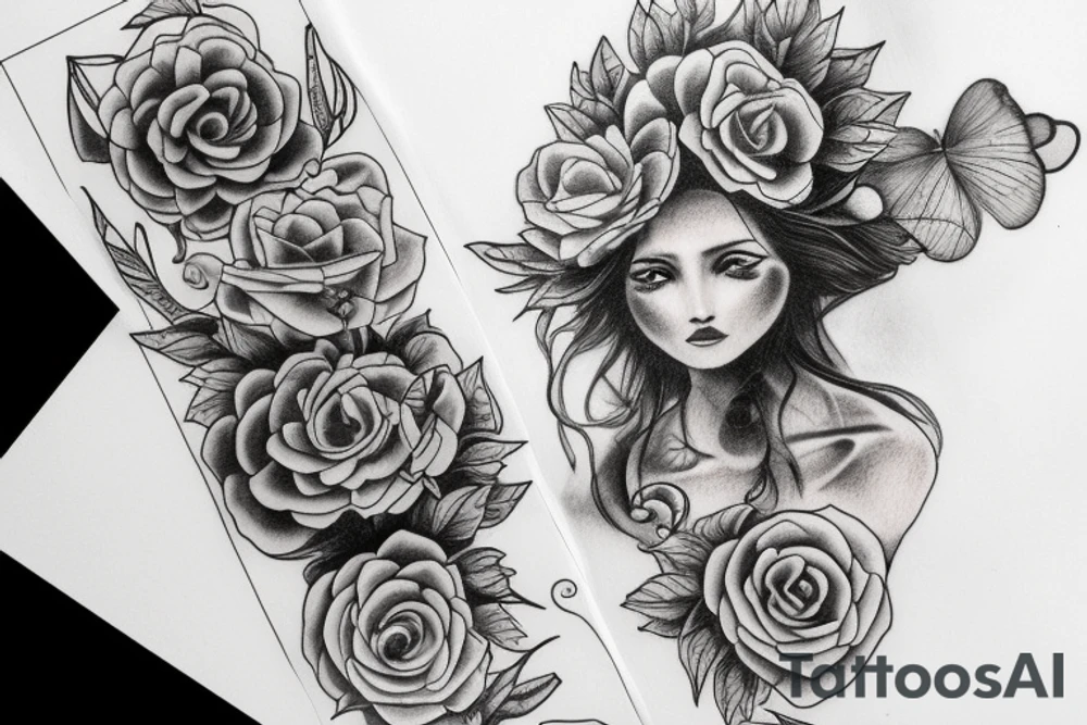 tattoo gerl:: pencil::1 moonlight::1 miniature::1 delacroix::1 grayscale::1 carbon::1 —v 4 tattoo idea