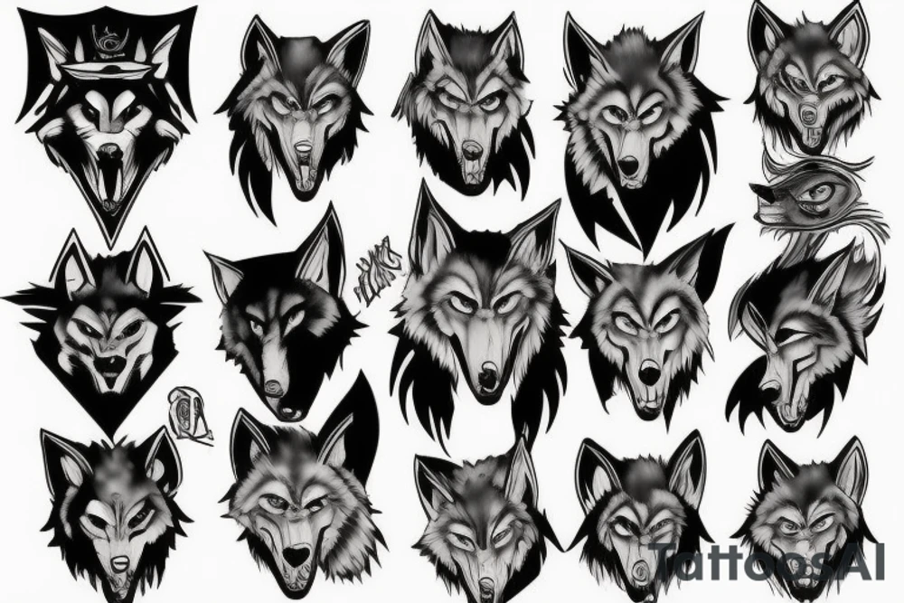 werewolf, super model-s 100 tattoo idea