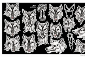 werewolf, super model-s 10000 tattoo idea