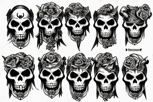Pirate skeleton tattoo idea