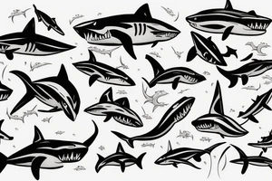 Sharkman tattoo idea