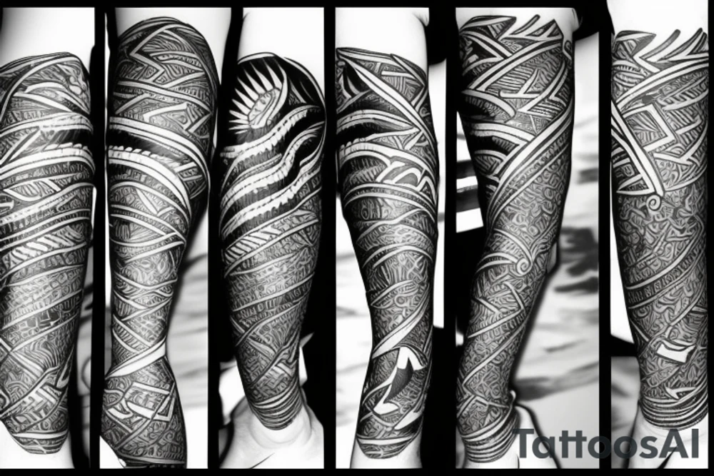 Half shark half human tattoo idea