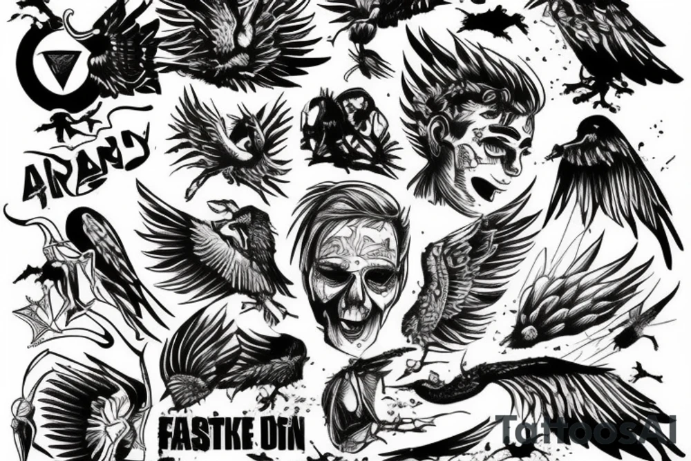icarus falling down tattoo idea