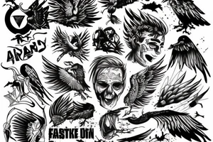 icarus falling down tattoo idea