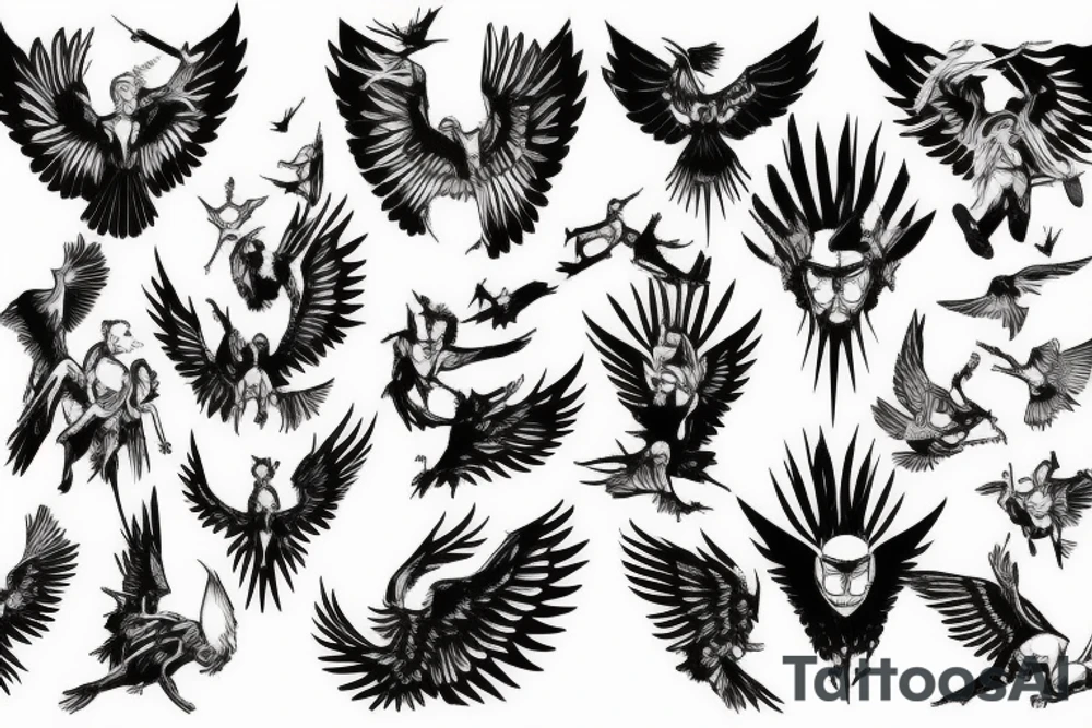 icarus falling down tattoo idea