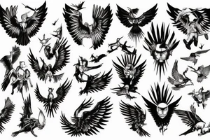 icarus falling down tattoo idea