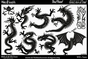 willow tree with dragon tattoo idea