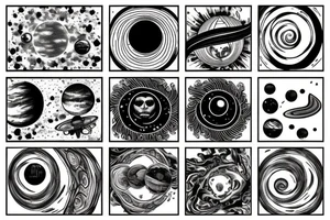 Solar system tattoo idea