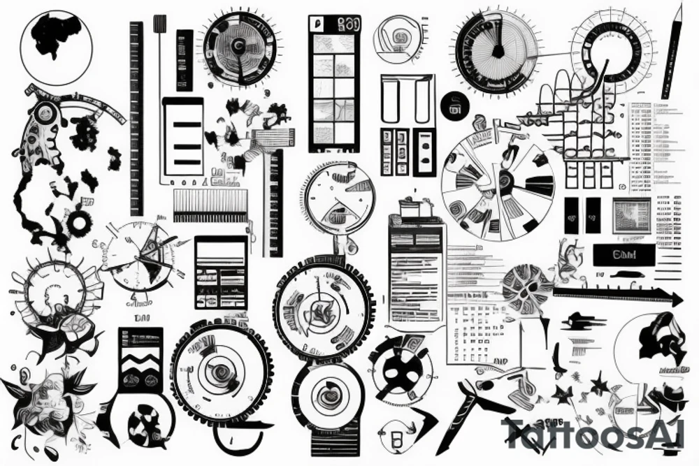 Data visualization tattoo idea