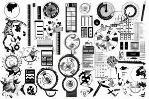 Data visualization tattoo idea