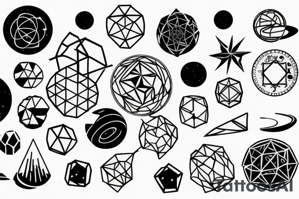 Universe containing data science tattoo idea