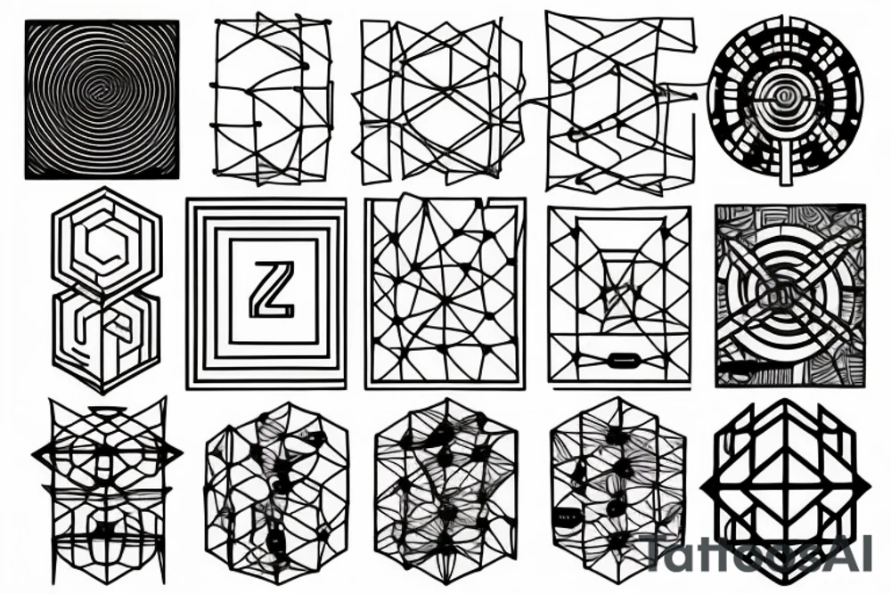Neural network structure tattoo idea