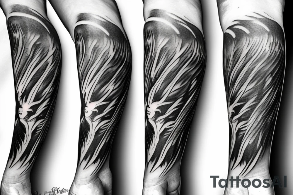 Fallen angel tattoo idea
