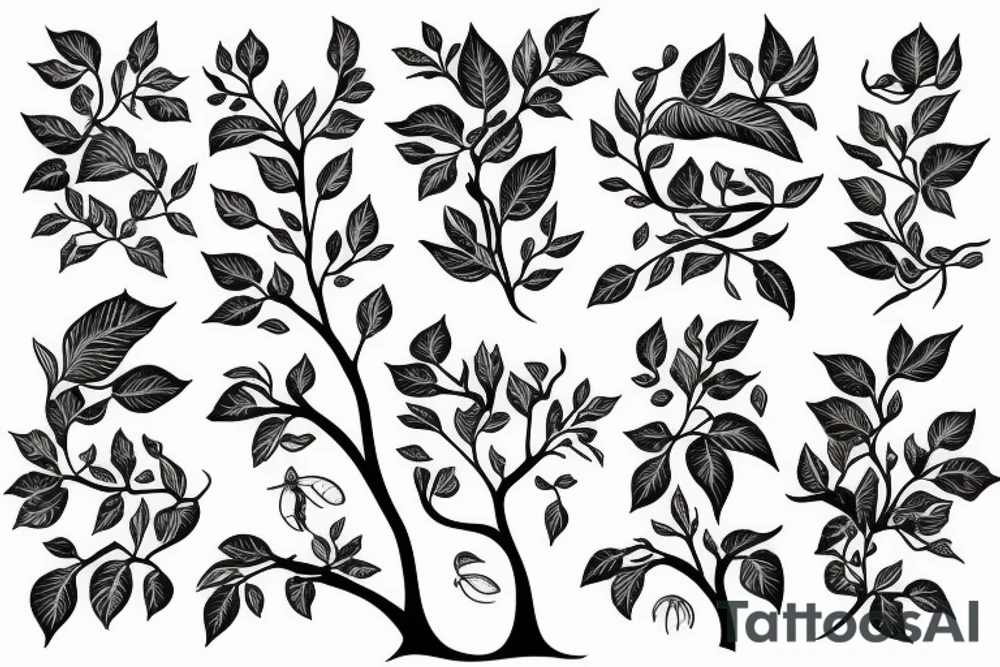 apple tree tattoo idea