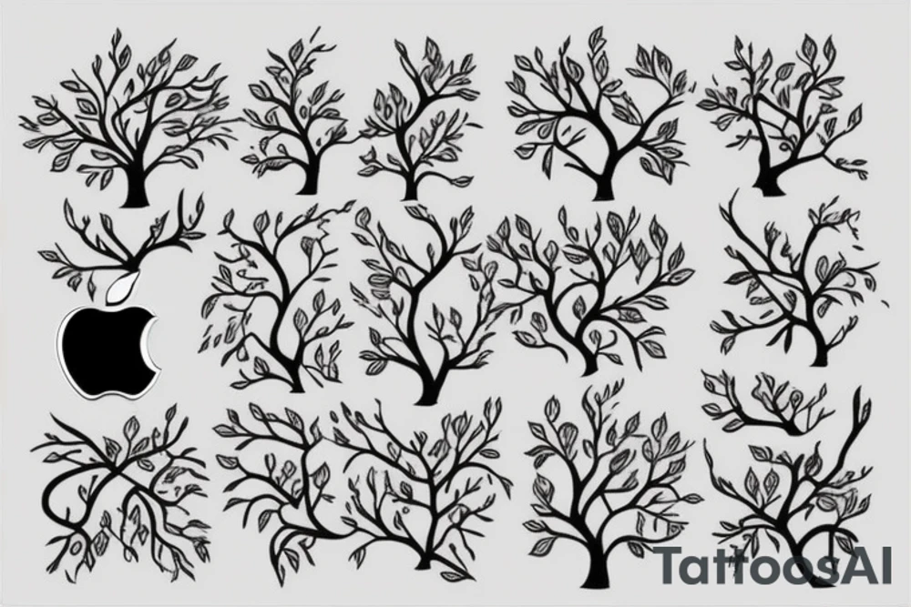 apple tree tattoo idea