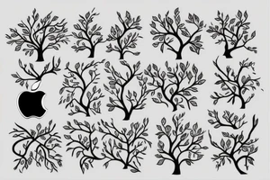 apple tree tattoo idea