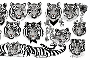 Tigers and orchids tattoo idea